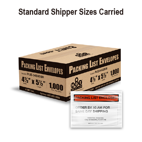 Adhesive Packing List Envelopes