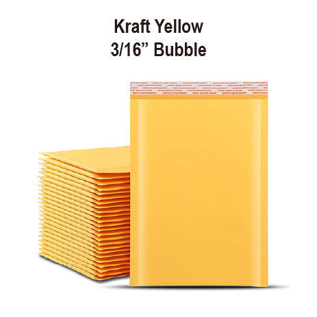 Kraft Bubble Mailers - Gold