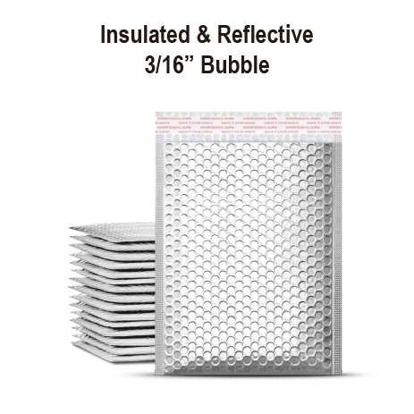 Cool Shield Bubble Mailers - Silver