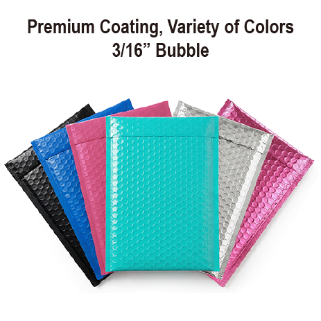 Poly Bubble Mailers - Colored 