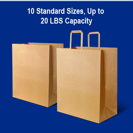 Kraft Paper Grocery Bags